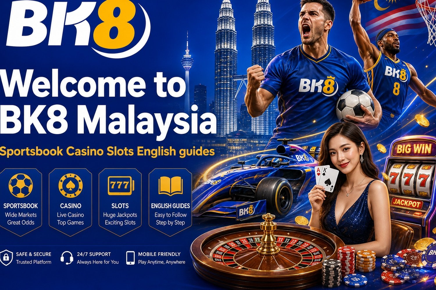 Welcome to BK8 Malaysia — sportsbook, casino, slots and guides